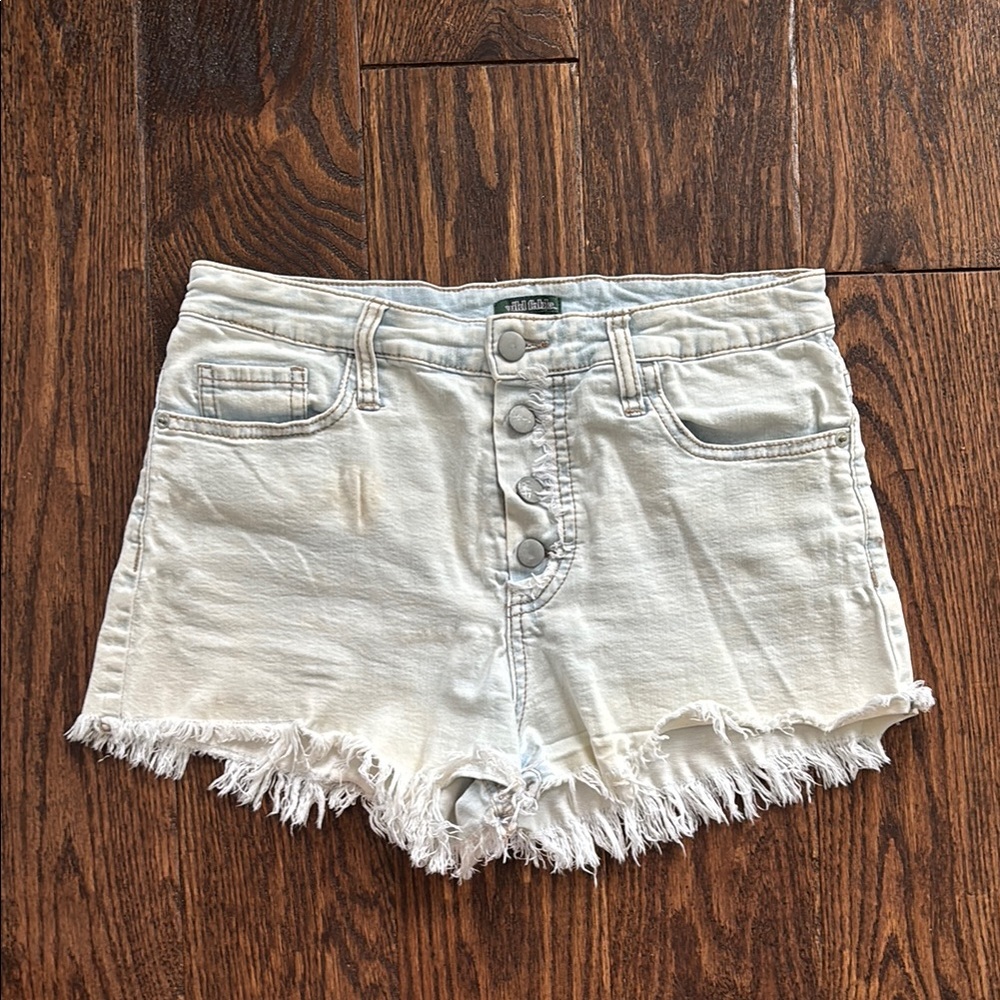 Wild Fable Distressed Light Blue Jean Shorts